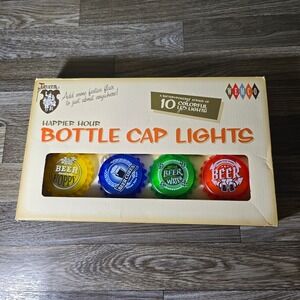 Wemco Bottle Cap String Lights 10LED Battery Operated‎ Beer Bar Decor Man Cave